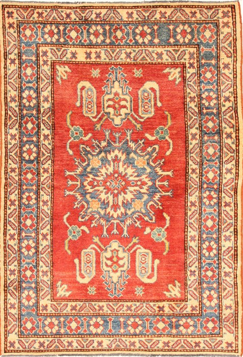 Kazak Red Hand Knotted 36 X 50 Area Rug 250-28649 Image 0