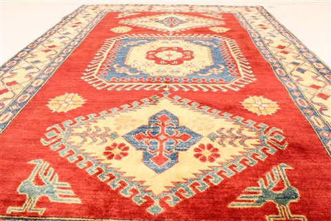 Kazak Red Hand Knotted 41 X 64 Area Rug 250-28651 Image 5