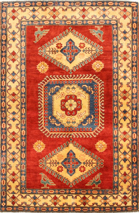 Kazak Red Hand Knotted 41 X 64 Area Rug 250-28651 Image 0