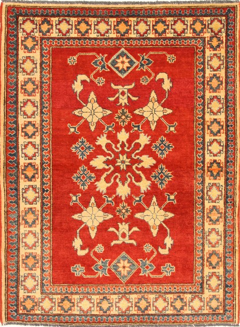 Kazak Red Hand Knotted 38 X 52 Area Rug 250-28653 Image 0