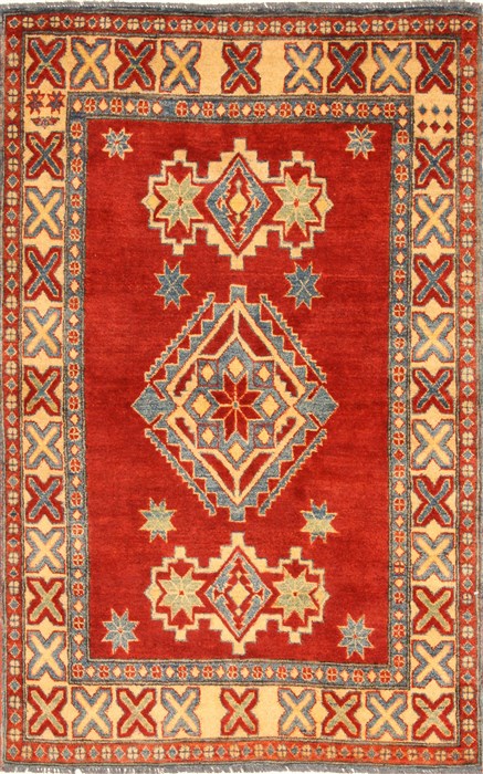 Kazak Red Hand Knotted 36 X 56  Area Rug 250-28655 Image 0