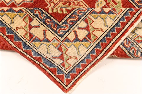 Kazak Orange Hand Knotted 36 X 67 Area Rug 250-28656 Image 5