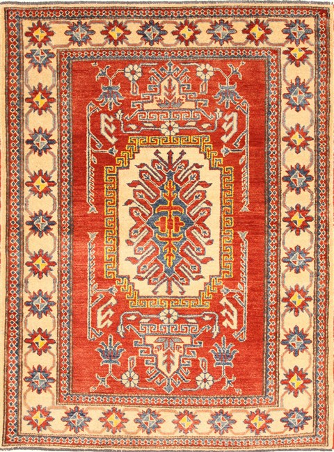 Kazak Red Hand Knotted 42 X 57  Area Rug 250-28657 Image 0