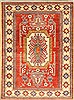 Kazak Red Hand Knotted 42 X 57  Area Rug 250-28657 Thumb 0