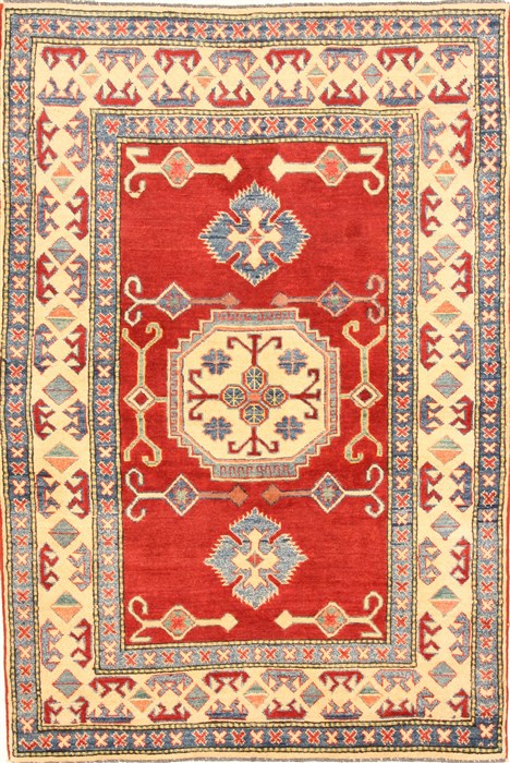 Kazak Red Hand Knotted 38 X 57  Area Rug 250-28658 Image 0