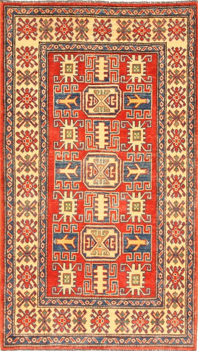 Kazak Red Hand Knotted 34 X 59  Area Rug 250-28663 Image 0