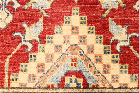 Kazak Red Hand Knotted 37 X 56 Area Rug 250-28664 Image 10