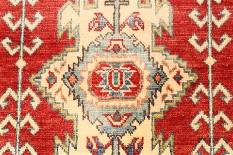 Kazak Red Hand Knotted 37 X 56 Area Rug 250-28664 Image 2