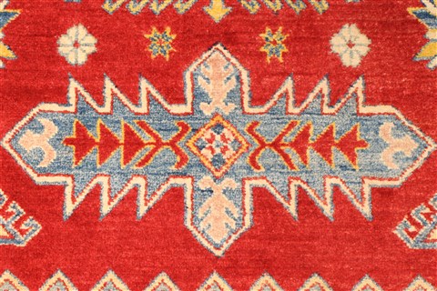 Kazak Red Hand Knotted 40 X 60 Area Rug 250-28665 Image 10
