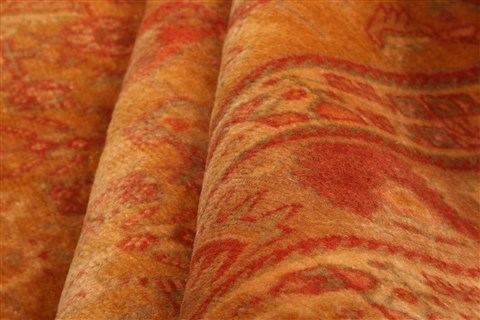 Qashqai Red Hand Knotted 67 X 100 Area Rug 253-28666 Image 2