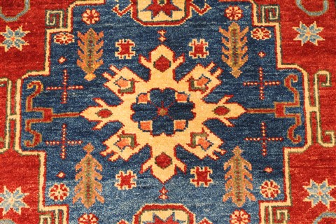 Kazak Red Hand Knotted 37 X 410 Area Rug 250-28667 Image 2