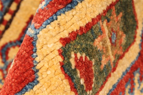 Kazak Red Hand Knotted 37 X 410 Area Rug 250-28667 Image 8