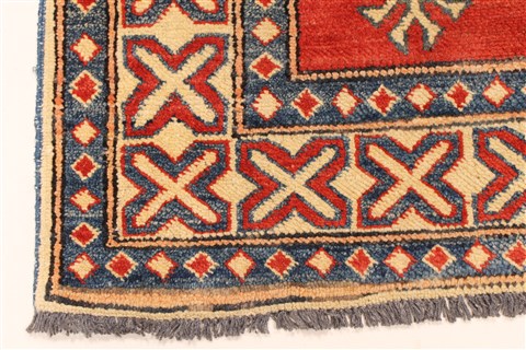 Kazak Red Hand Knotted 40 X 60 Area Rug 250-28668 Image 1