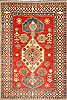 Kazak Red Hand Knotted 40 X 60 Area Rug 250-28668 Thumb 0