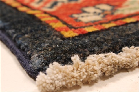 Kazak Blue Hand Knotted 42 X 62 Area Rug 250-28669 Image 12