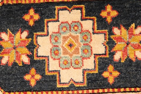 Kazak Blue Hand Knotted 42 X 62 Area Rug 250-28669 Image 2