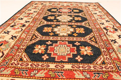 Kazak Blue Hand Knotted 42 X 62 Area Rug 250-28669 Image 4