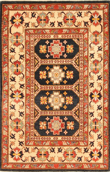 Kazak Blue Hand Knotted 42 X 62 Area Rug 250-28669 Image 0