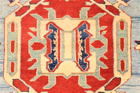 Kazak Brown Hand Knotted 310 X 50 Area Rug 250-28671 Image 2