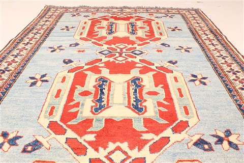 Kazak Brown Hand Knotted 310 X 50 Area Rug 250-28671 Image 4