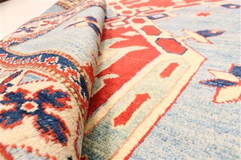 Kazak Brown Hand Knotted 310 X 50 Area Rug 250-28671 Image 7