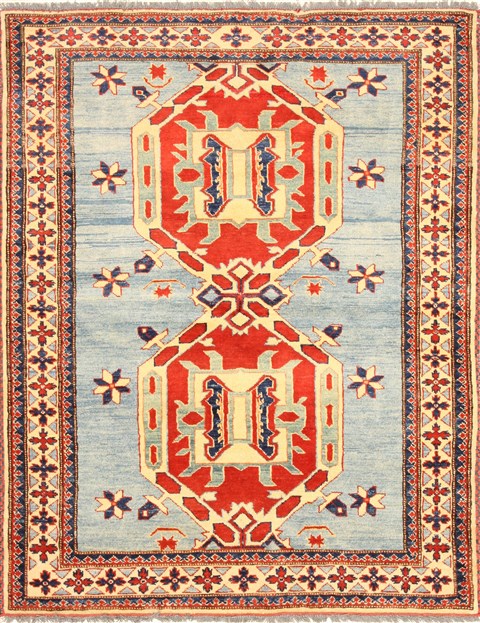 Kazak Brown Hand Knotted 310 X 50 Area Rug 250-28671 Image 0