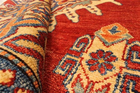 Kazak Blue Hand Knotted 38 X 53 Area Rug 250-28672 Image 6
