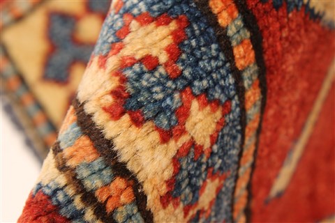 Kazak Blue Hand Knotted 38 X 53 Area Rug 250-28672 Image 7