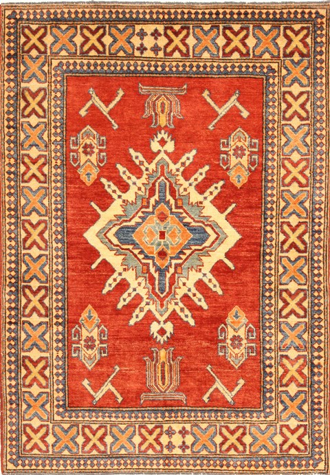 Kazak Blue Hand Knotted 38 X 53 Area Rug 250-28672 Image 0