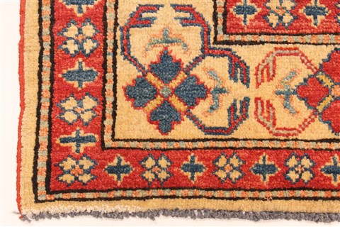 Kazak Orange Hand Knotted 311 X 55 Area Rug 250-28675 Image 1