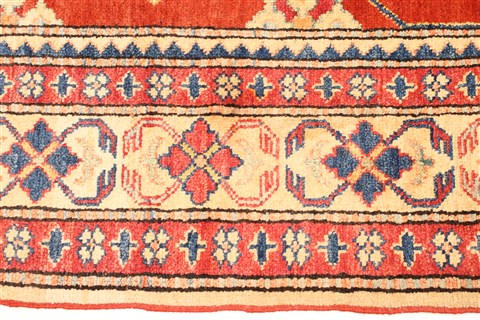 Kazak Orange Hand Knotted 311 X 55 Area Rug 250-28675 Image 3