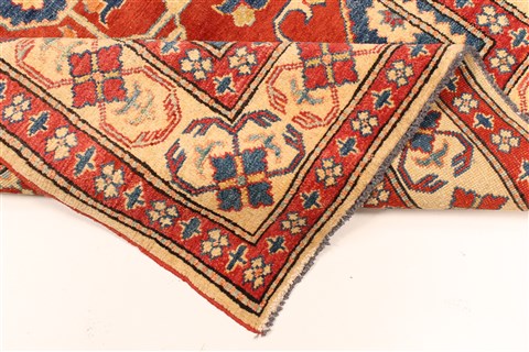 Kazak Orange Hand Knotted 311 X 55 Area Rug 250-28675 Image 6
