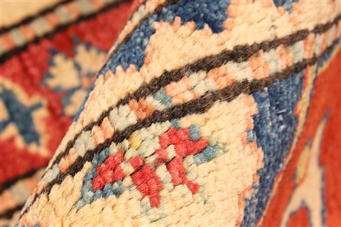 Kazak Orange Hand Knotted 311 X 55 Area Rug 250-28675 Image 9