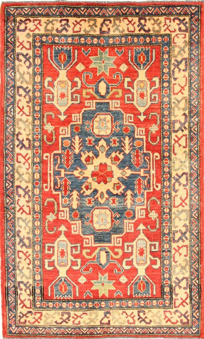 Kazak Red Hand Knotted 35 X 59  Area Rug 250-28676 Image 0