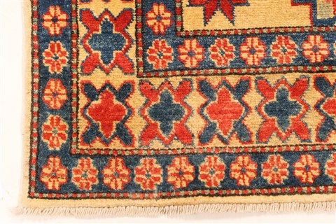 Kazak Blue Hand Knotted 42 X 61 Area Rug 250-28678 Image 1