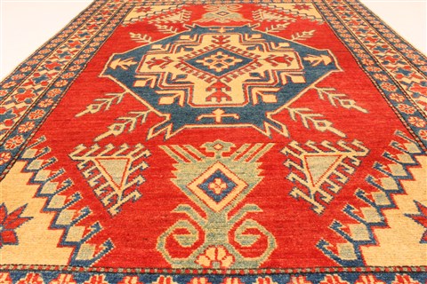 Kazak Blue Hand Knotted 42 X 61 Area Rug 250-28678 Image 4