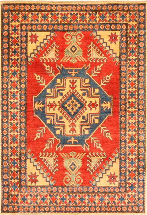 Kazak Blue Hand Knotted 42 X 61 Area Rug 250-28678 Image 0