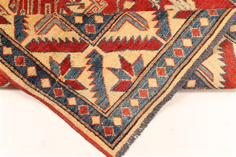 Kazak Orange Hand Knotted 42 X 61 Area Rug 250-28679 Image 12