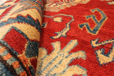 Kazak Orange Hand Knotted 42 X 61 Area Rug 250-28679 Image 13