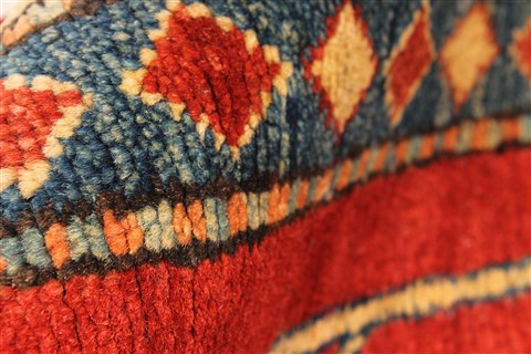 Kazak Orange Hand Knotted 42 X 61 Area Rug 250-28679 Image 3