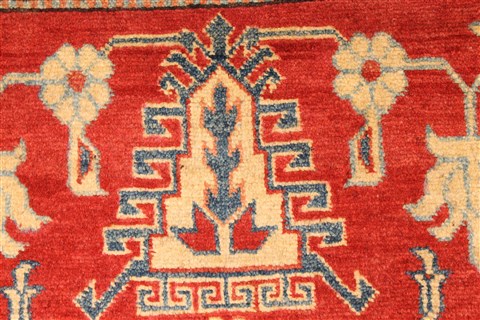 Kazak Orange Hand Knotted 42 X 61 Area Rug 250-28679 Image 4