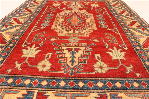 Kazak Orange Hand Knotted 42 X 61 Area Rug 250-28679 Image 9