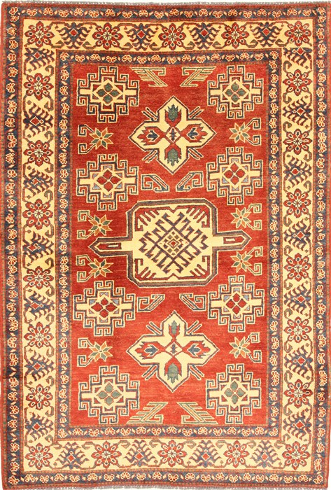 Kazak Red Hand Knotted 42 X 61 Area Rug 250-28681 Image 0