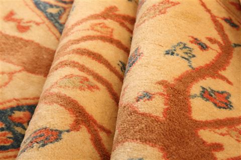 Hereke Brown Hand Knotted 610 X 89 Area Rug 253-28683 Image 2
