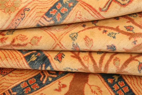 Hereke Brown Hand Knotted 610 X 89 Area Rug 253-28683 Image 4