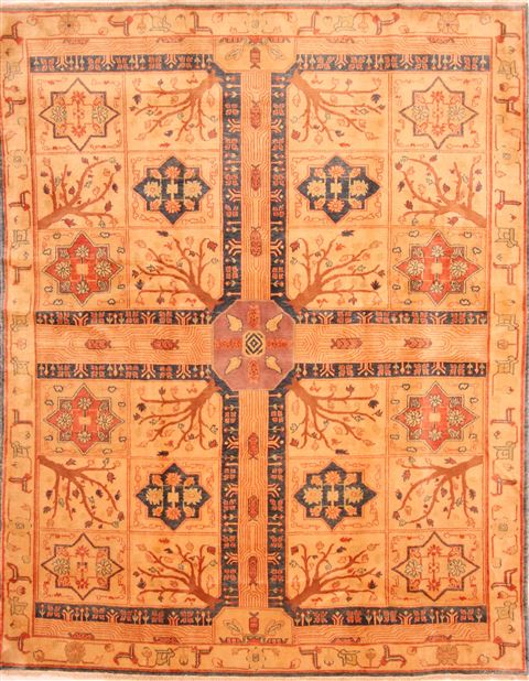 Hereke Brown Hand Knotted 610 X 89 Area Rug 253-28683 Image 0