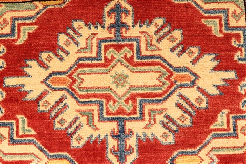 Kazak Red Hand Knotted 37 X 54 Area Rug 250-28685 Image 3