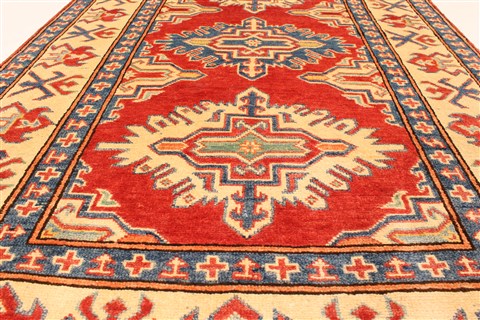 Kazak Red Hand Knotted 37 X 54 Area Rug 250-28685 Image 5