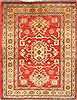 Kazak Red Square Hand Knotted 36 X 45  Area Rug 250-28688 Thumb 0