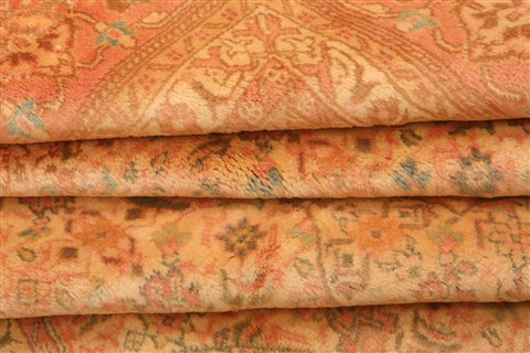 Sarouk Yellow Hand Knotted 70 X 105 Area Rug 100-28689 Image 3